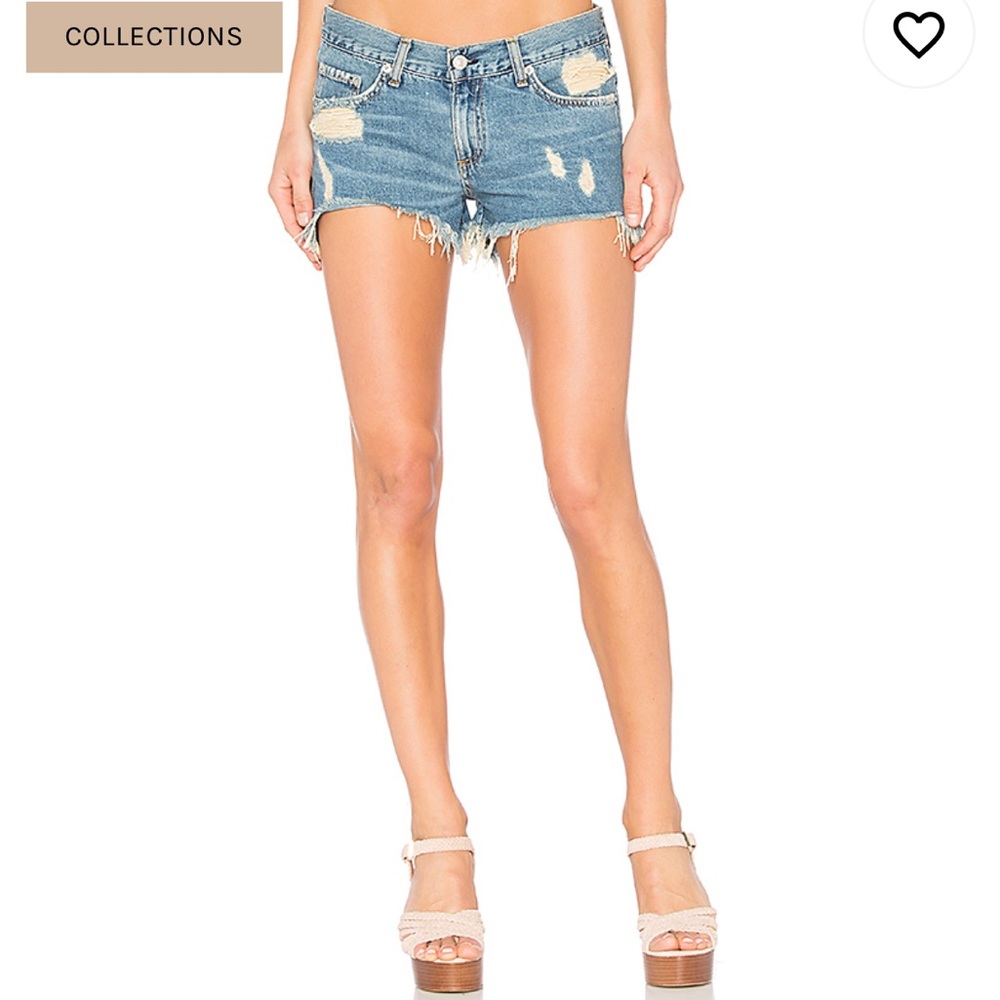 COPY - Rag & Bone cut off Winnie shorts distressed